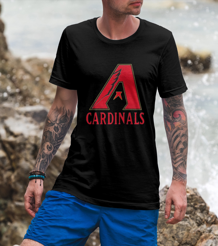 Arizona Cardinals Diamondbacks Mashup NFL MLB T-Shirt