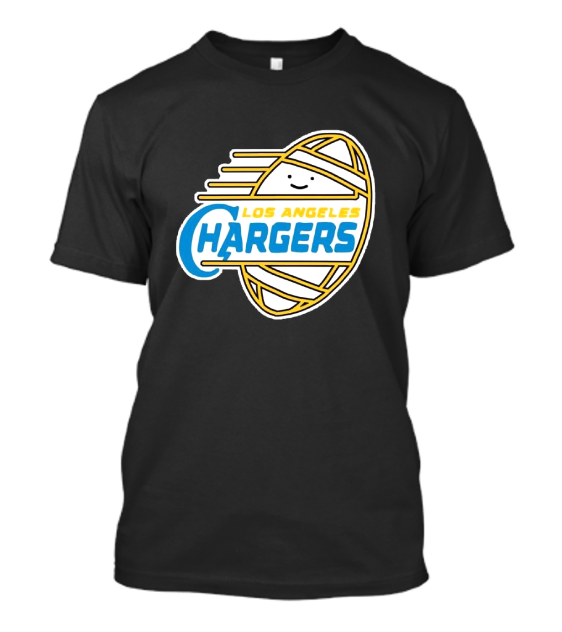 Los Angeles Chargers NFL Logo Mashup Combined With Minimalist T-Shirt