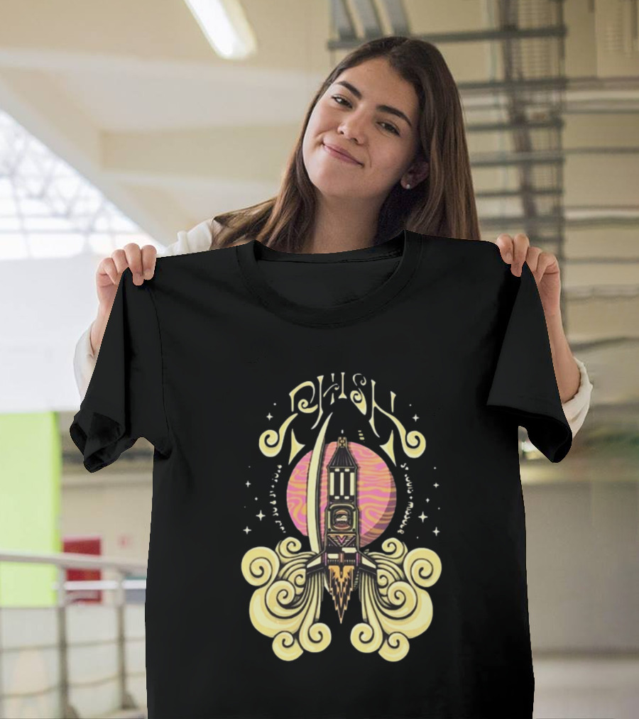 Phish July 30-31 2024 Chaifetz Arena St. Louis MO Rocket and Swirls T-Shirt