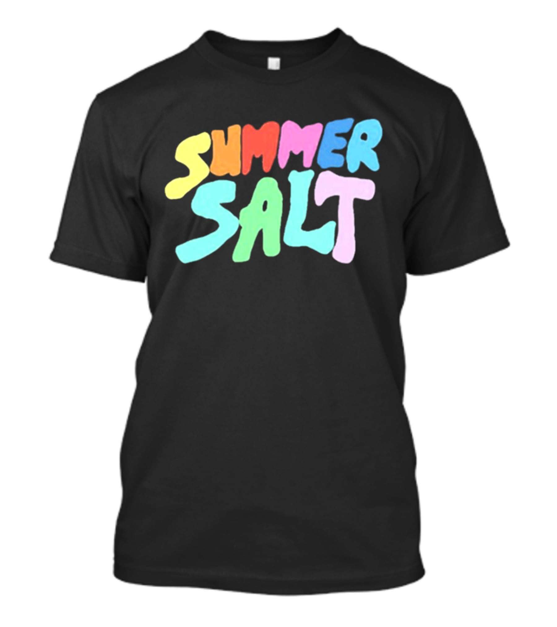 Summer Salt Colorful Rainbow Typography T-Shirt
