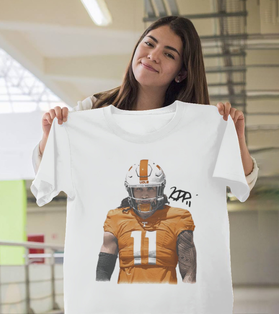 Keenan Pili Tennessee Vols NCAA Football Number 11 T-Shirt