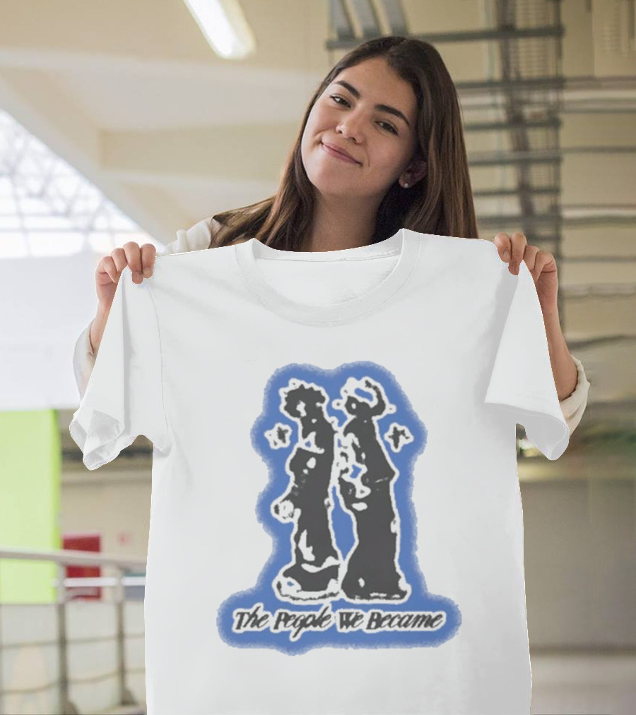 Nobigdyl. Back To Back The People We Became Iconic Figures Blue Outline T-Shirt