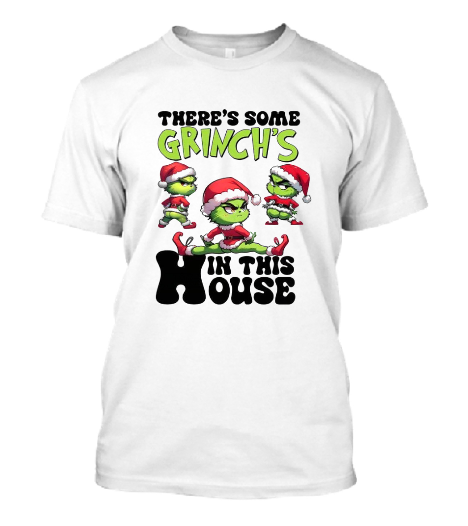Grinch's Dance Party In This House Christmas T-Shirt