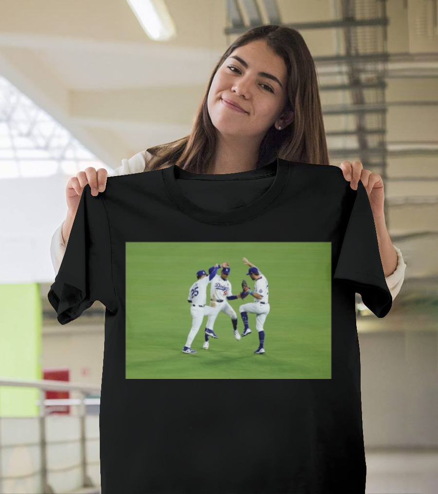 Dodgers Team Celebrates Victory At Home Stadium T-Shirt