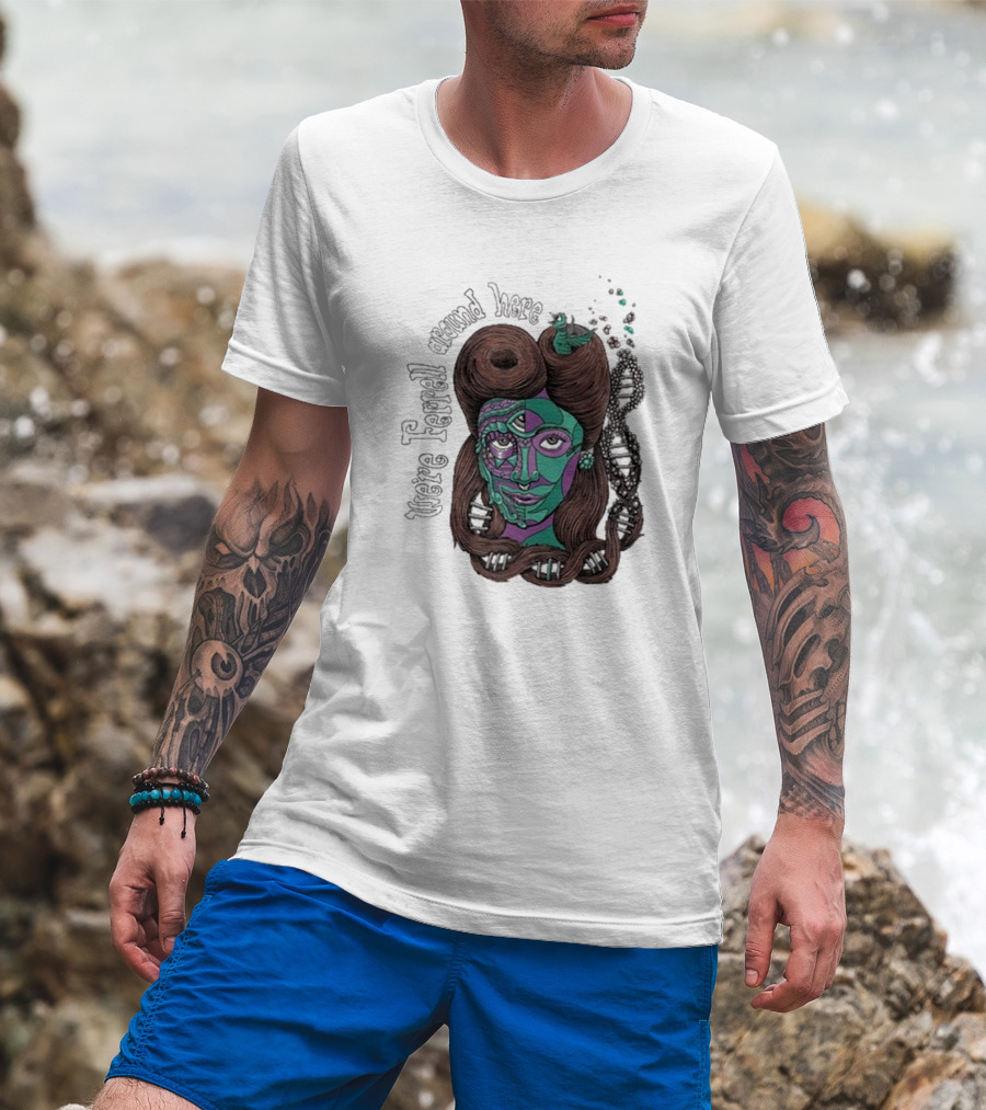 We're Ferrell Around Here Mosaic Face With Twists T-Shirt
