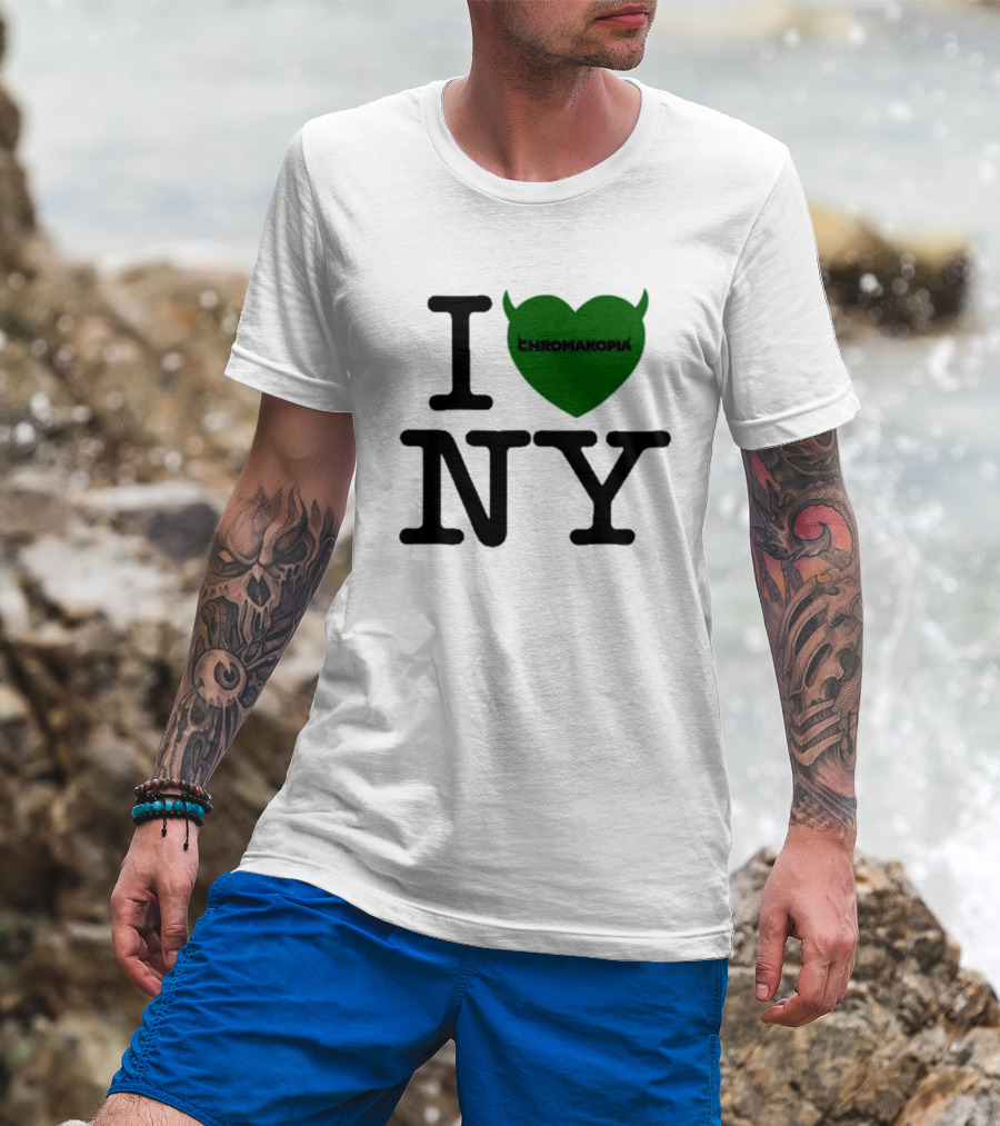 I Love Chromakopia NY Devil Heart T-Shirt