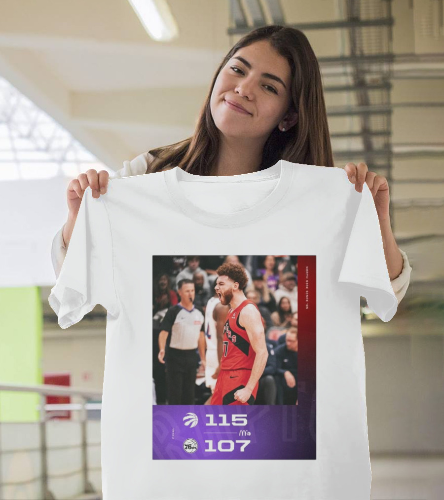 Final Toronto Raptors 115–107 Philadelphia 76ers NBA Game T-Shirt