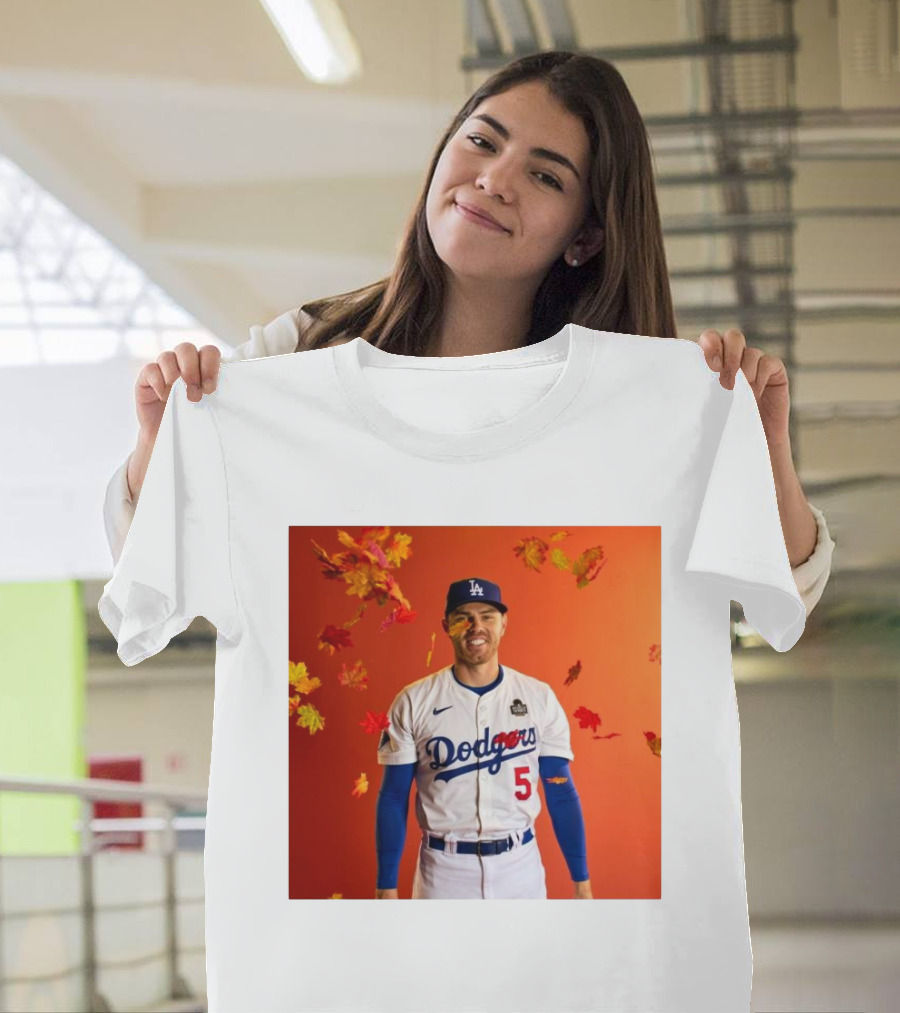 Freddie Freeman Unbe-Leaf-Able Los Angeles Dodgers Autumn Spirit T-Shirt