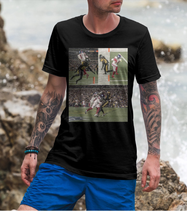 Malik Nabers George Pickens Both Close Scoring Touchdowns Football Moments T-Shirt