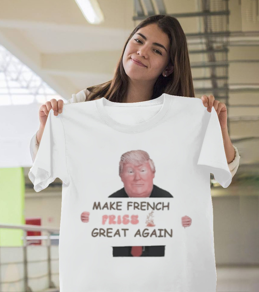Authorized Trump Funny Make French Fries Great Again 2024 Trump Vance Sign Clerk T-Shirt