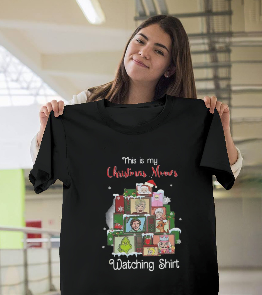 This Is My Christmas Movies Watching Shirt Home Alone Grinch Elf T-Shirt