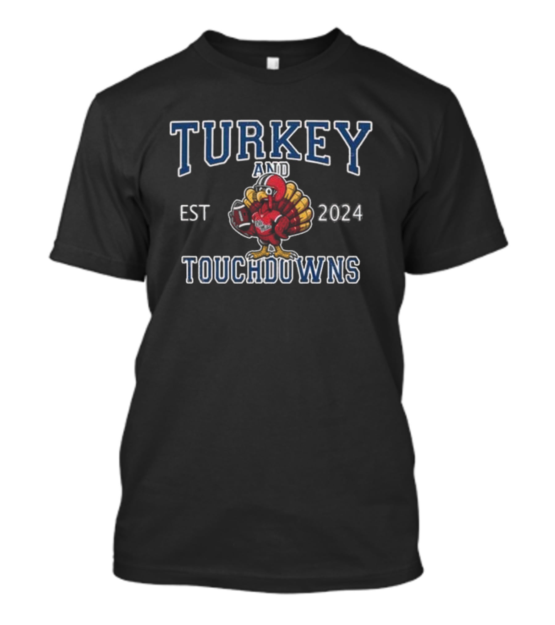 Ole Miss Rebels Hotty Toddy Turkey And Touchdowns Est T-Shirt