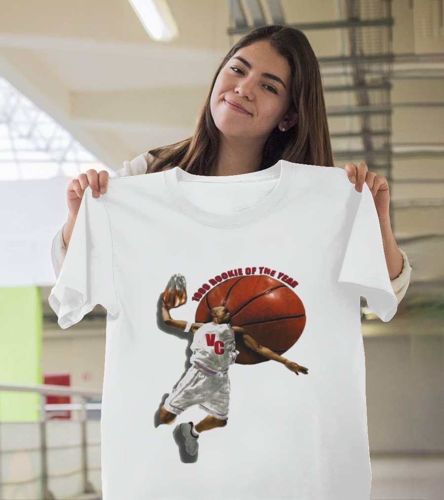 1999 Rookie Of The Year VC Toronto Raptors NBA Signature Vince Carter T-Shirt