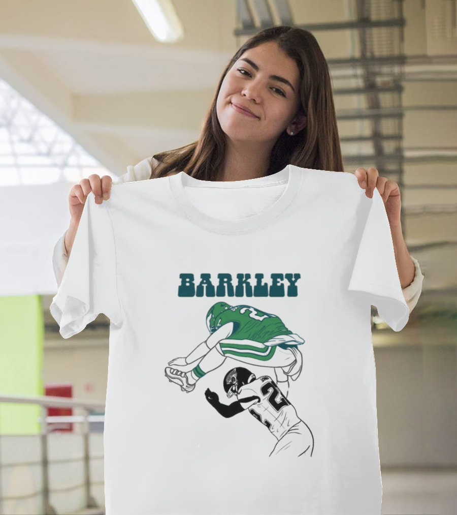 Barkley Leaps Over Jaguars Cornerback T-Shirt