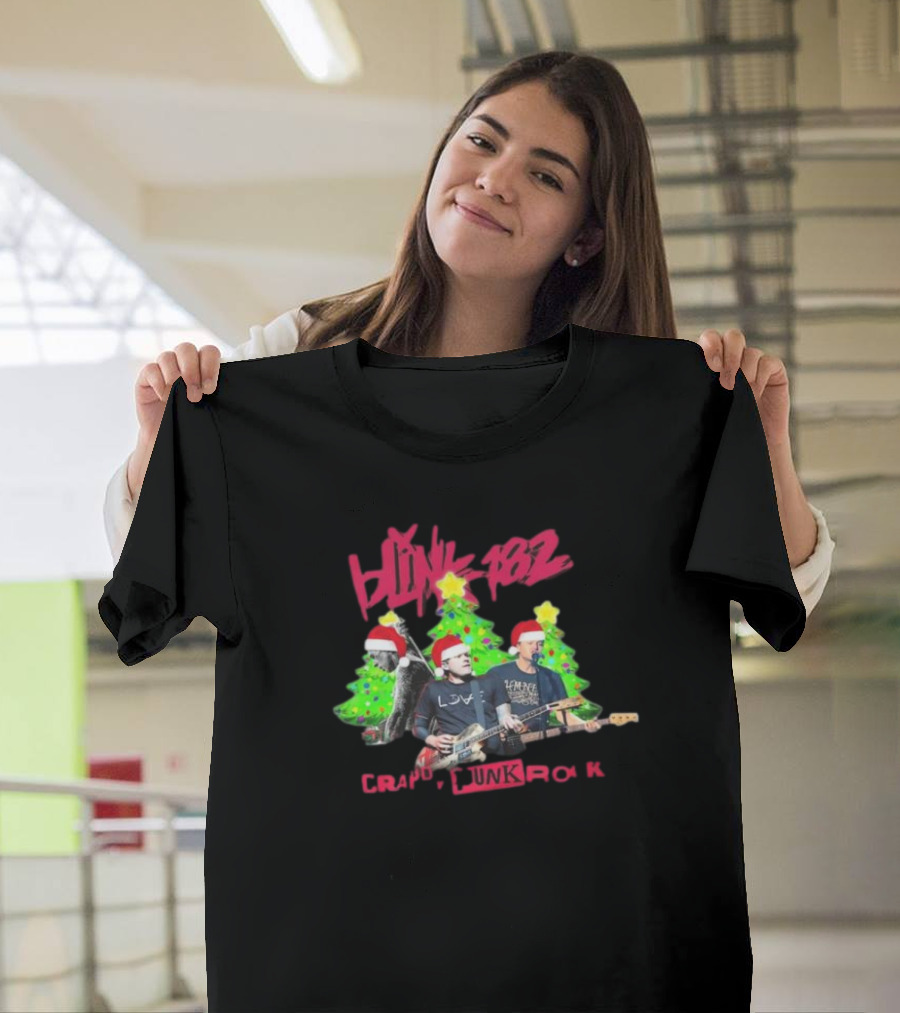 Blink-182 Christmas Trees Crappy Punk Rock 182 T-Shirt