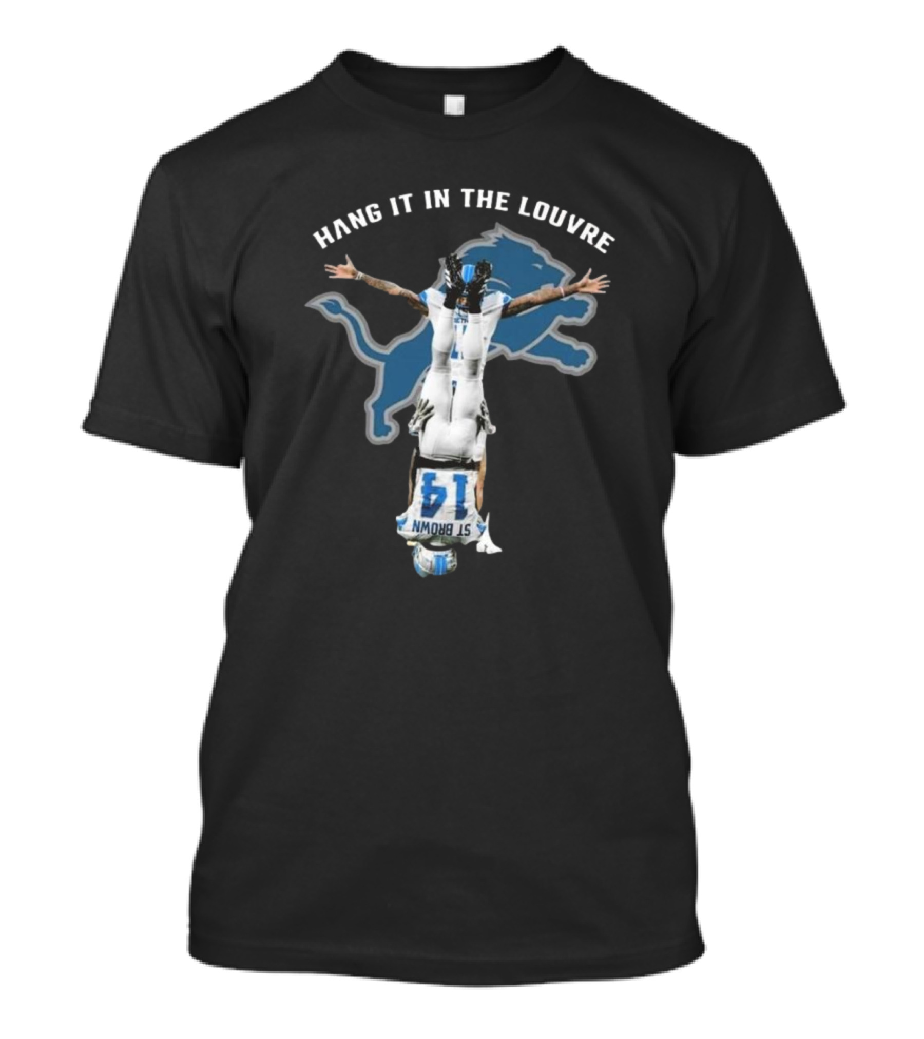 Hang It In The Louvre Detroit Lions St. Brown T-Shirt