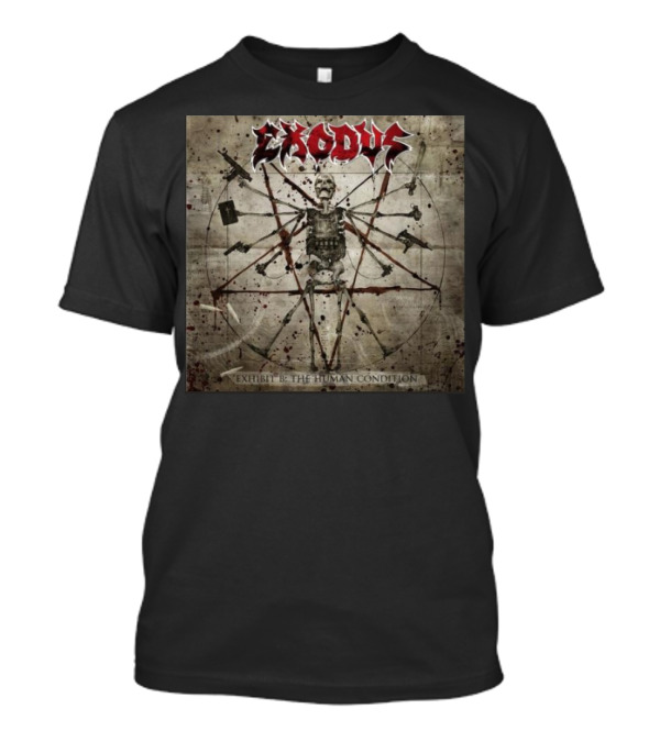 Exodus Exhibit B The Human Condition Vintage Style Skeleton With Weapons 22nd November T-Shirt