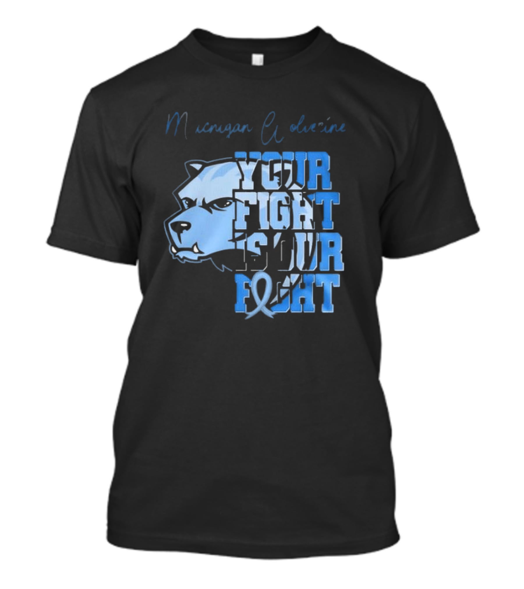 Michigan Wolverines Your Fight Is Our Fight Tackle Diabetes Awareness T-Shirt