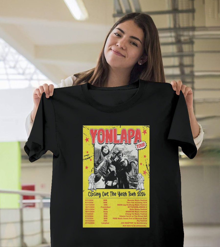 Yonlapa Tour Closing Out The Year Monster Music Festival 2024 Schedule T-Shirt