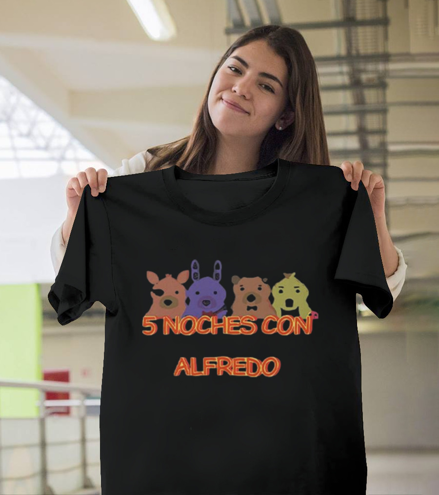 Five Nights At Freddy’s 5 Noches Con Alfredo Animatronic Characters T-Shirt