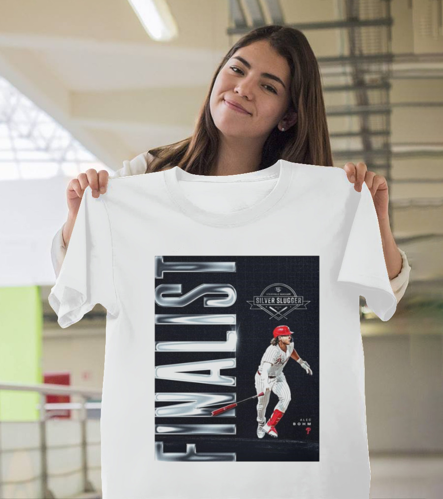 Alec Bohm Philadelphia Phillies MLB Silver Slugger Finalist Louisville Slugger T-Shirt