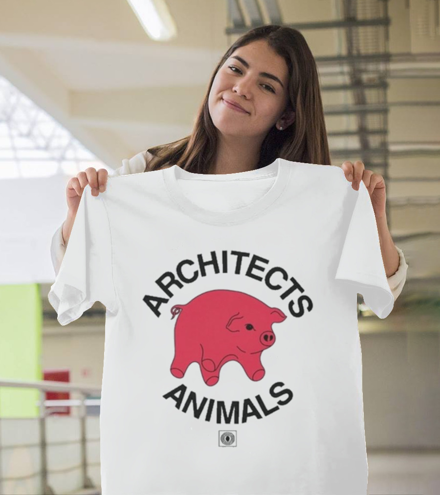 ARCHITECTS ANIMALS 2024 Pink Pig T-Shirt