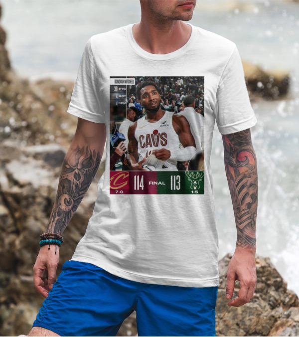 Donovan Mitchell 30 PTS Game-Winner Cleveland Cavaliers 114-113 Milwaukee Bucks T-Shirt