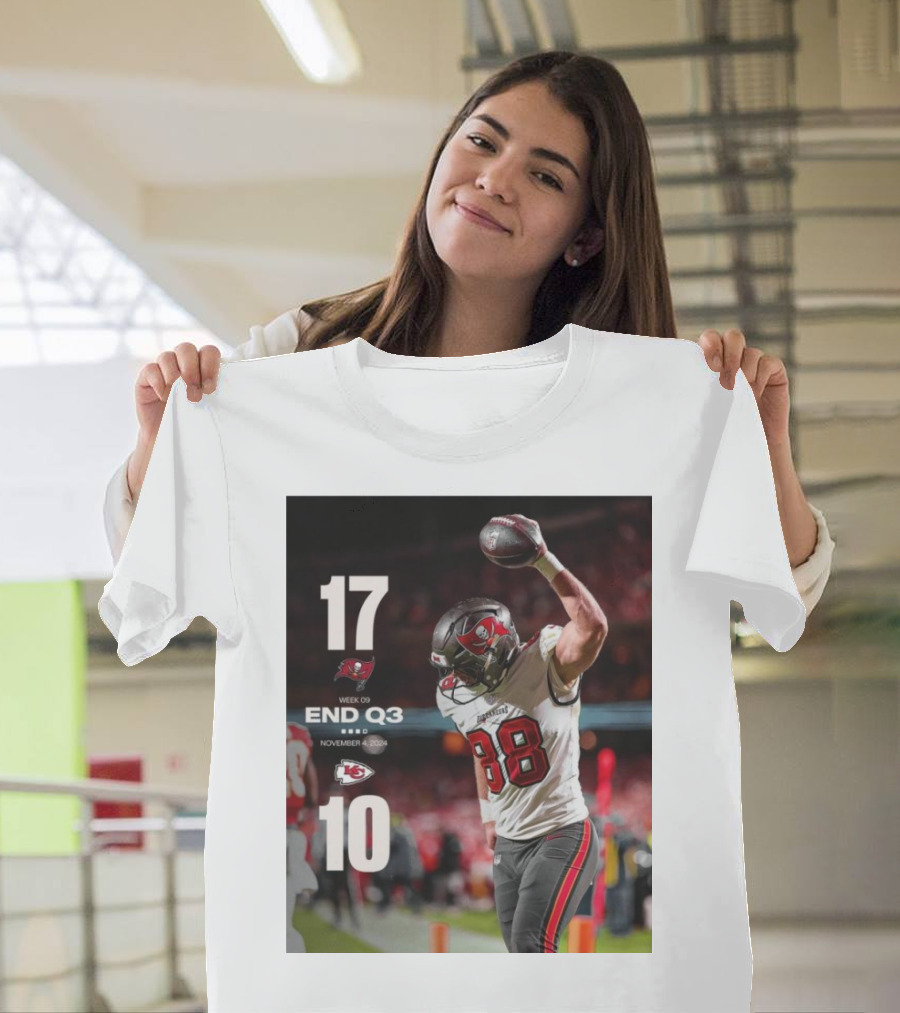 Week 9 Tampa Bay Buccaneers 17 Kansas City Chiefs 10 End Q3 November 4 T-Shirt