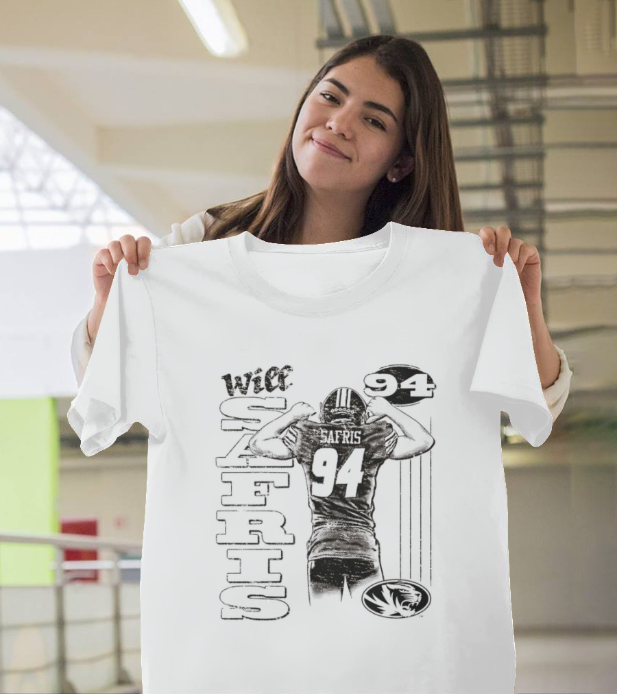 Will Safris 94 Missouri Tigers Football Player T-Shirt