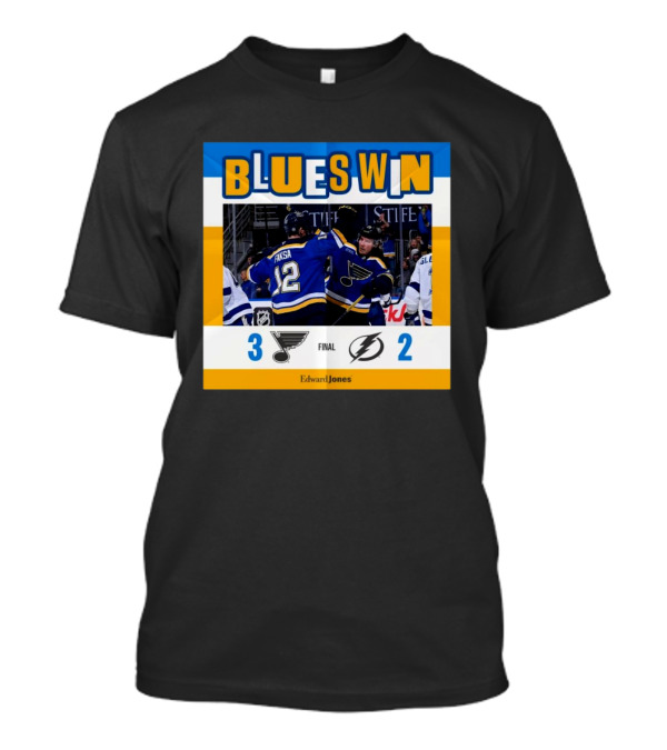 Blues Win NHL Final St. Louis Blues Vs Tampa Bay Lightning 3-2 Score T-Shirt