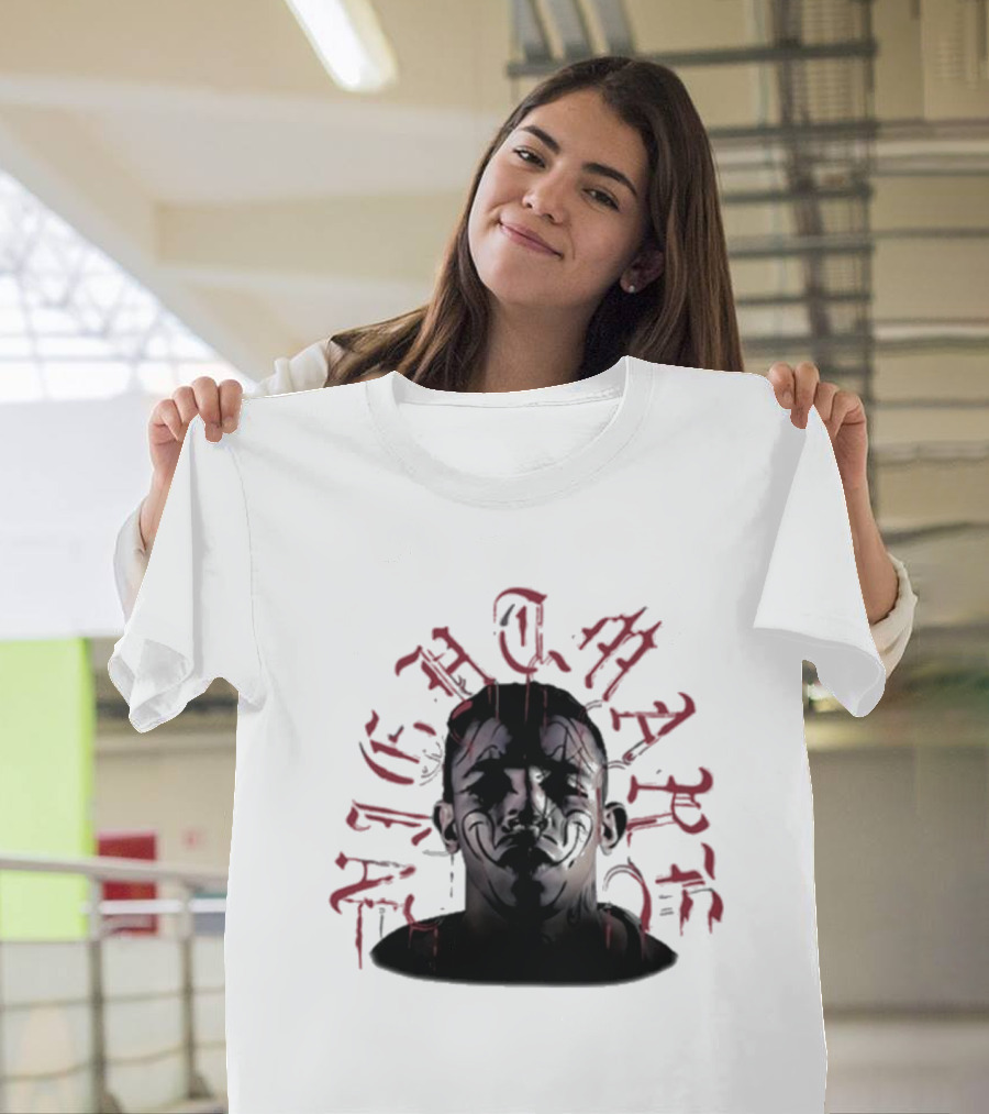 New Carlos Prates Nightmare Dark Face Tattoo Typography T-Shirt
