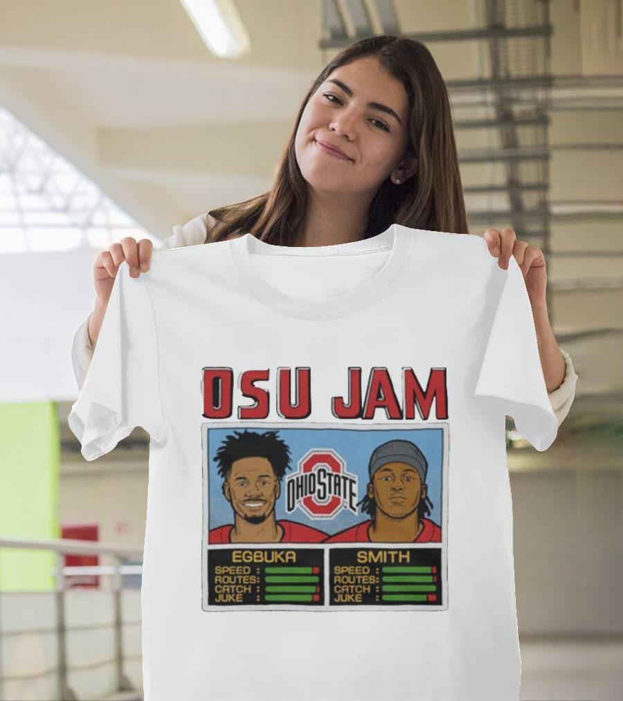 OSU Jam Egbuka Smith Ohio State Football Speed Routes Catch Juke T-Shirt