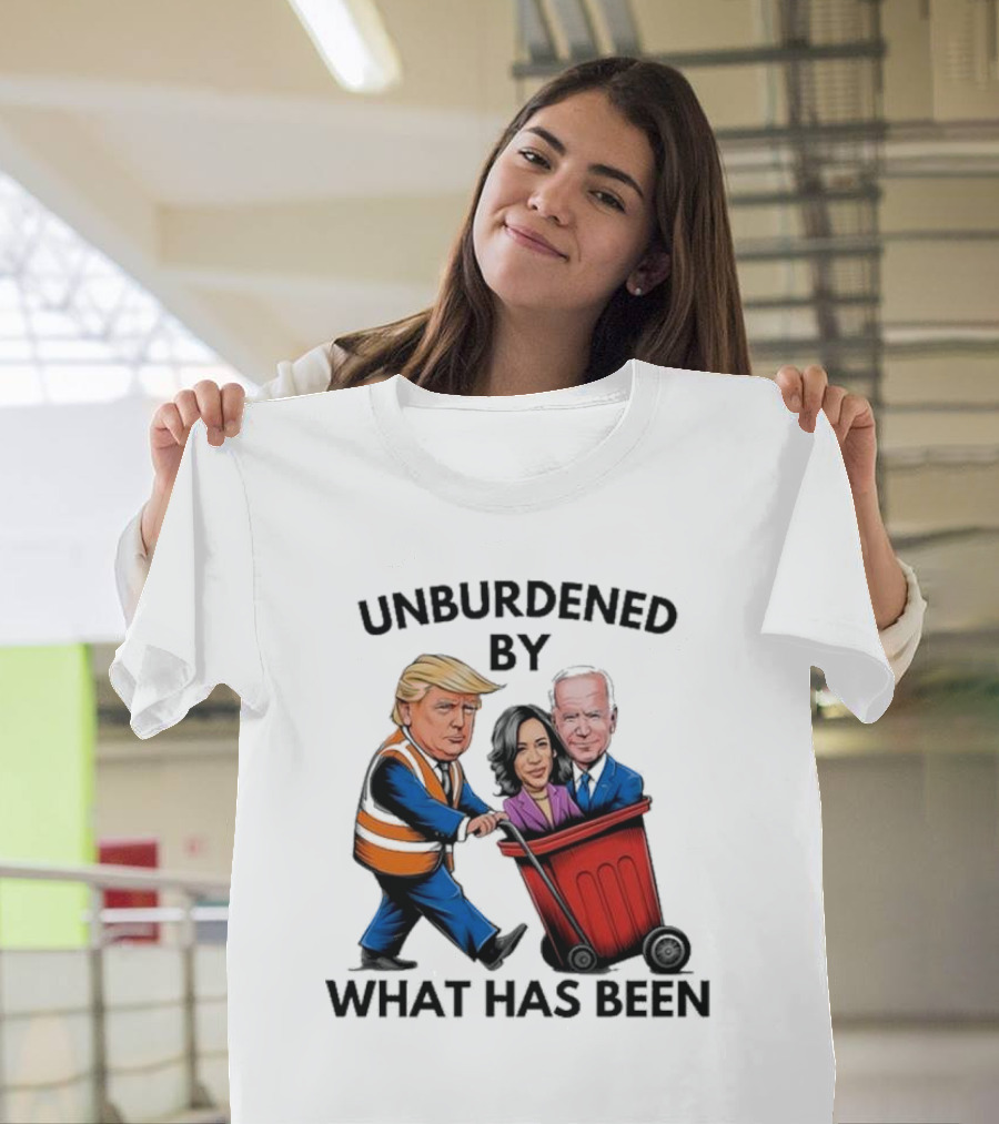 Unburdened By What Has Been Trump Taking Out Biden Harris T-Shirt