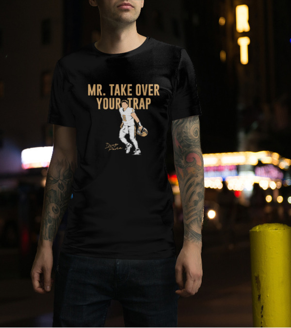 Vanderbilt Commodores Football Diego Pavia Mr. Take Over Your Trap T-Shirt
