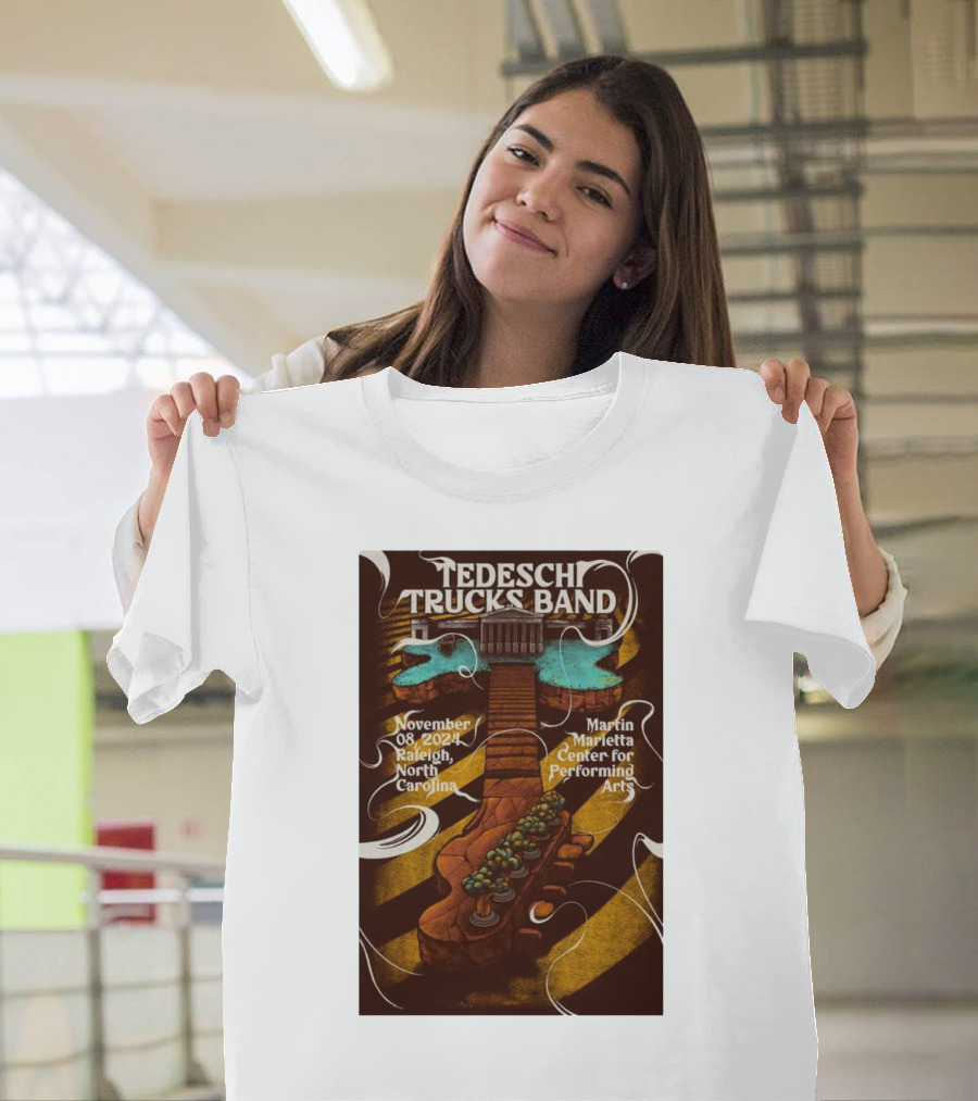 Tedeschi Trucks Band November 08 2024 Raleigh North Carolina Martin Marietta Center for Performing Arts T-Shirt