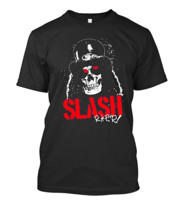 Slash Reaper Skull Top Hat Grunge T-Shirt