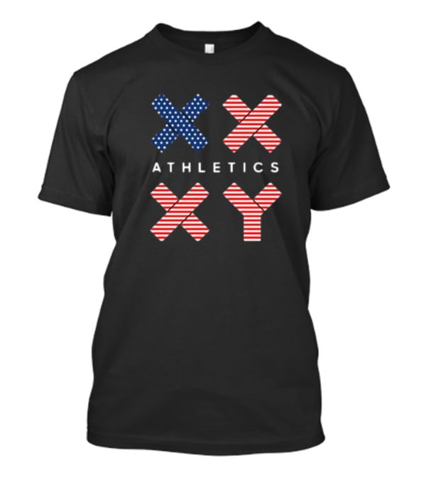 Jennifer Sey XX-Xy Athletics Stars And Stripes USA Flag T-Shirt