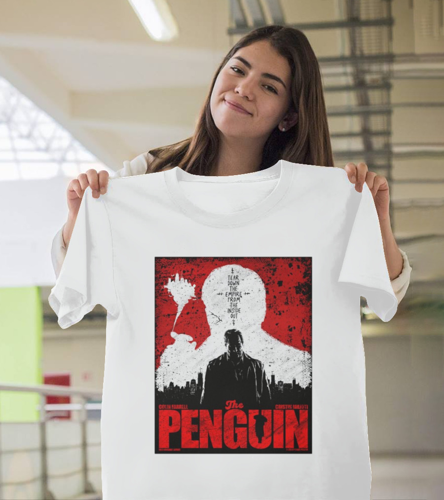 Colin Farrell Cristin Milioti The Penguin Tear Down the Empire From the Inside Out Suffering T-Shirt