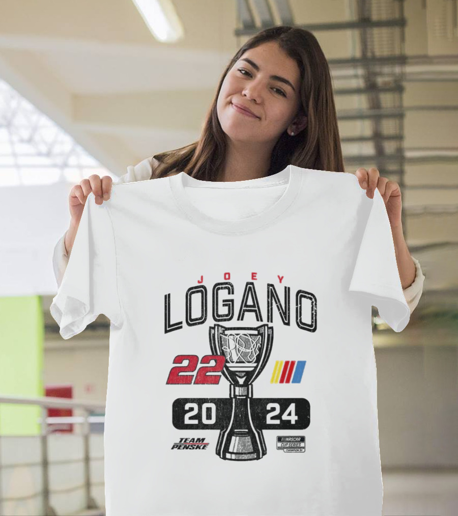 Joey Logano 22 Team Penske NASCAR Cup Series 2024 Champion T-Shirt