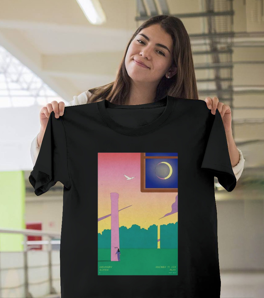 Khruangbin Alcatraz Milan Italy November 11 2024 Moon Eclipse T-Shirt