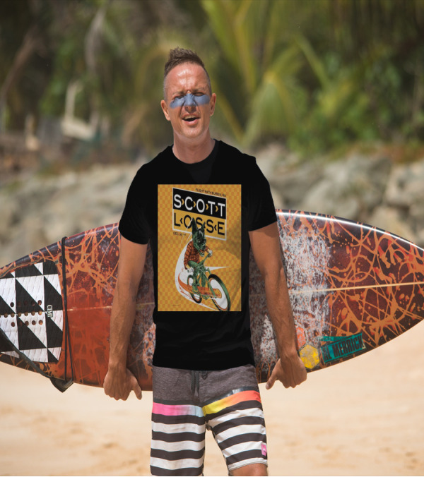 Scott Losse Flight Path Burien WA Dec 14 2024 Show Bicycle Dog T-Shirt