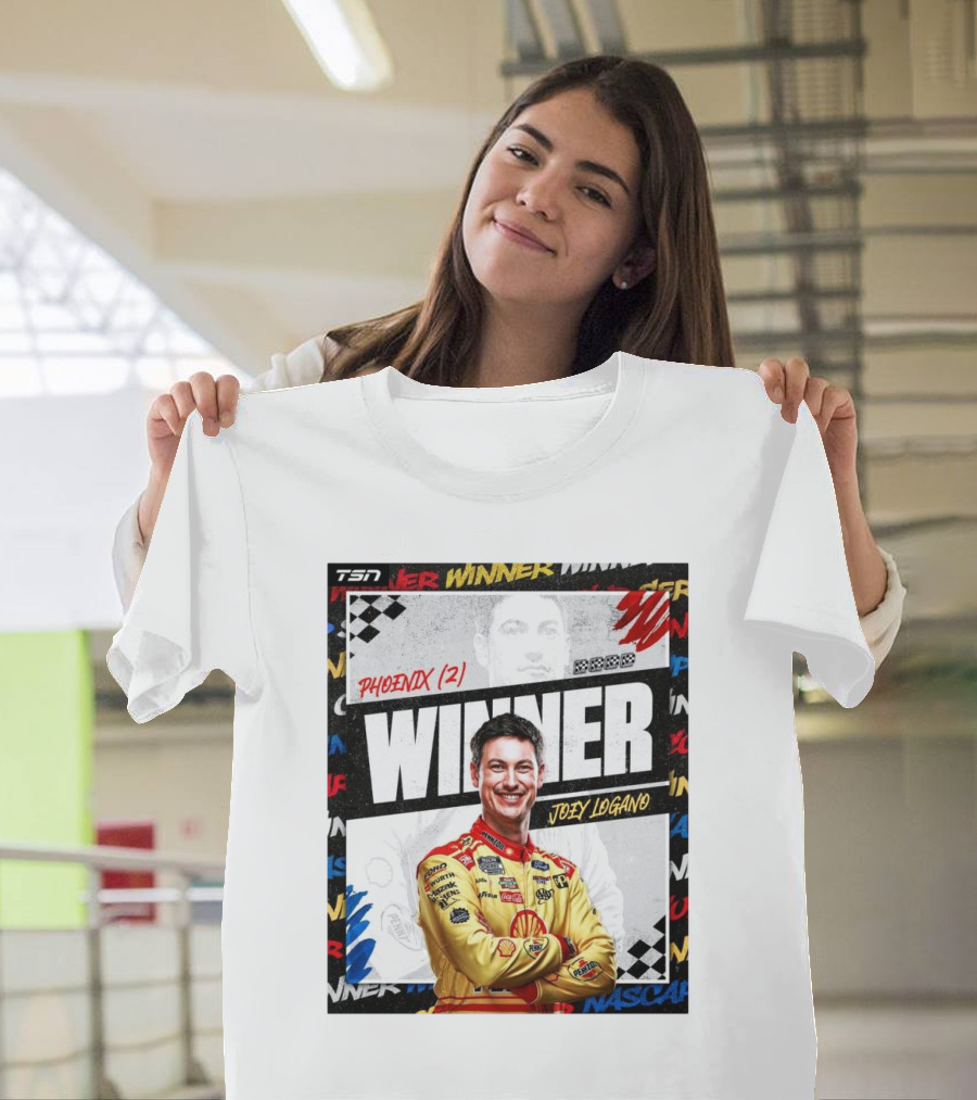 Winner Joey Logano Phoenix NASCAR Cup Series Champion Team Penske 3-Peat T-Shirt