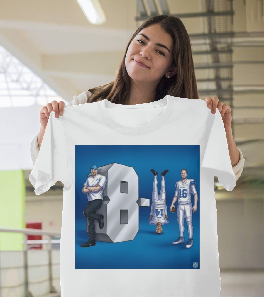 Detroit Lions 8-1 Amon-Ra St. Brown Headstand Celly NFL Houston Texas T-Shirt