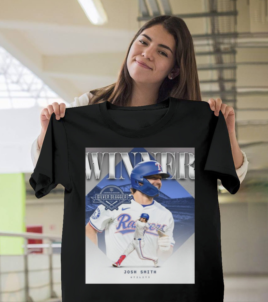 Winner Josh Smith Texas Rangers Silver Slugger Utility T-Shirt