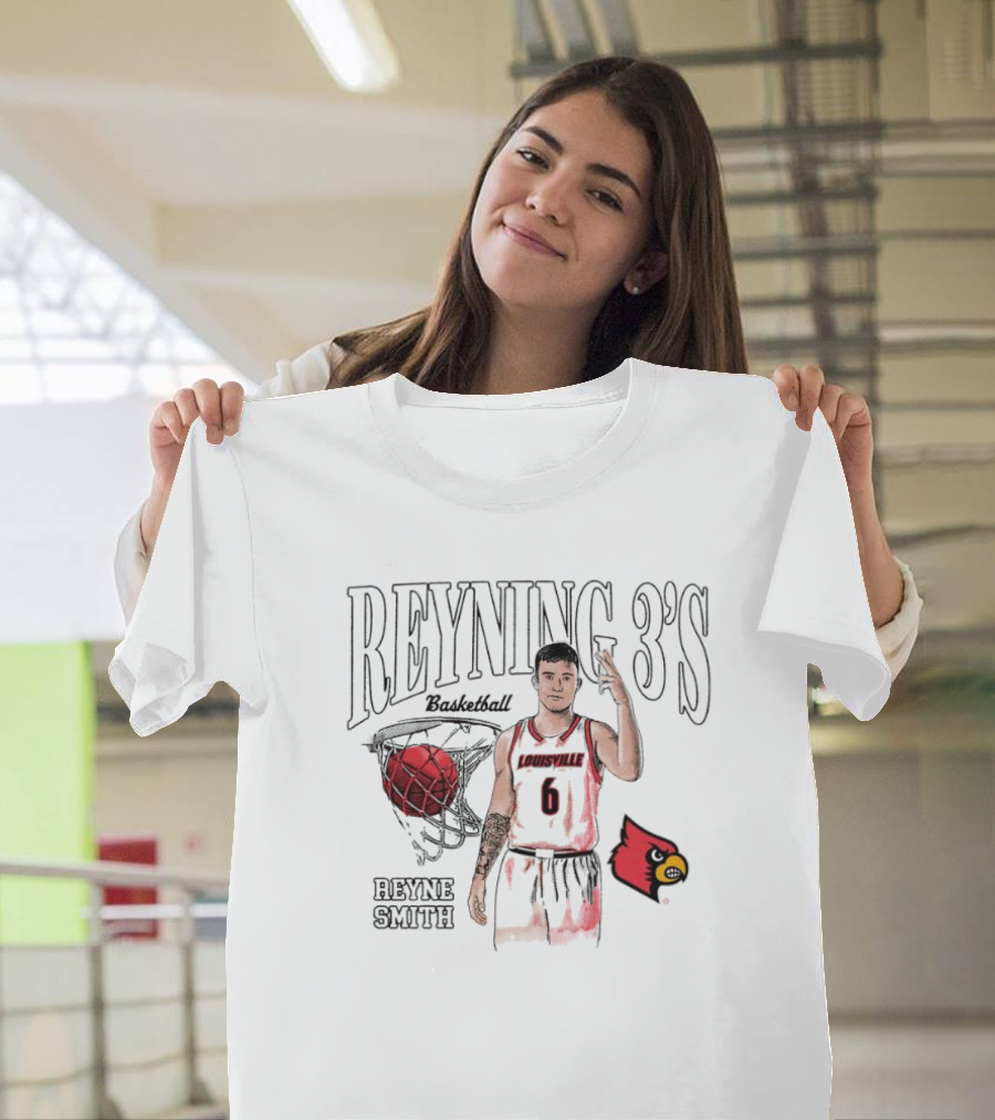 Reyne Smith Reyning 3’s Louisville Cardinals Basketball T-Shirt