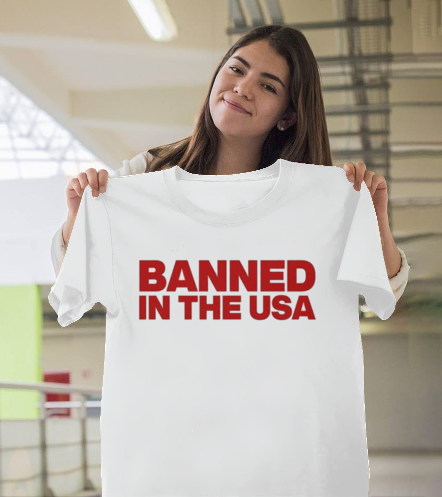 Banned In The USA Venus Sherwood Wearing T-Shirt
