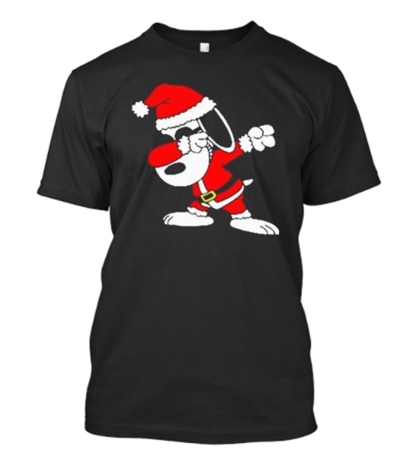 Snoopy Joe Cool Stylish Santa Christmas Dabbing Ugly T-Shirt