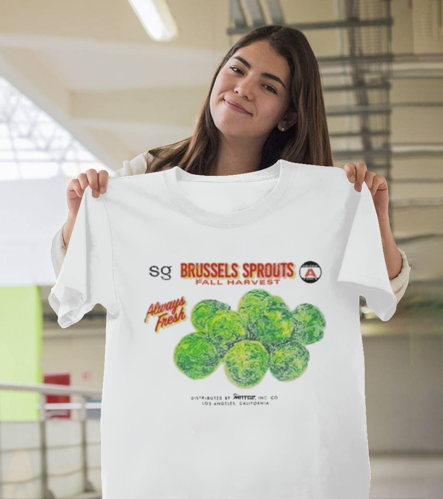 Sweetgreen X MNTGE Brussels Sprouts Fall Harvest Always Fresh Los Angeles California T-Shirt