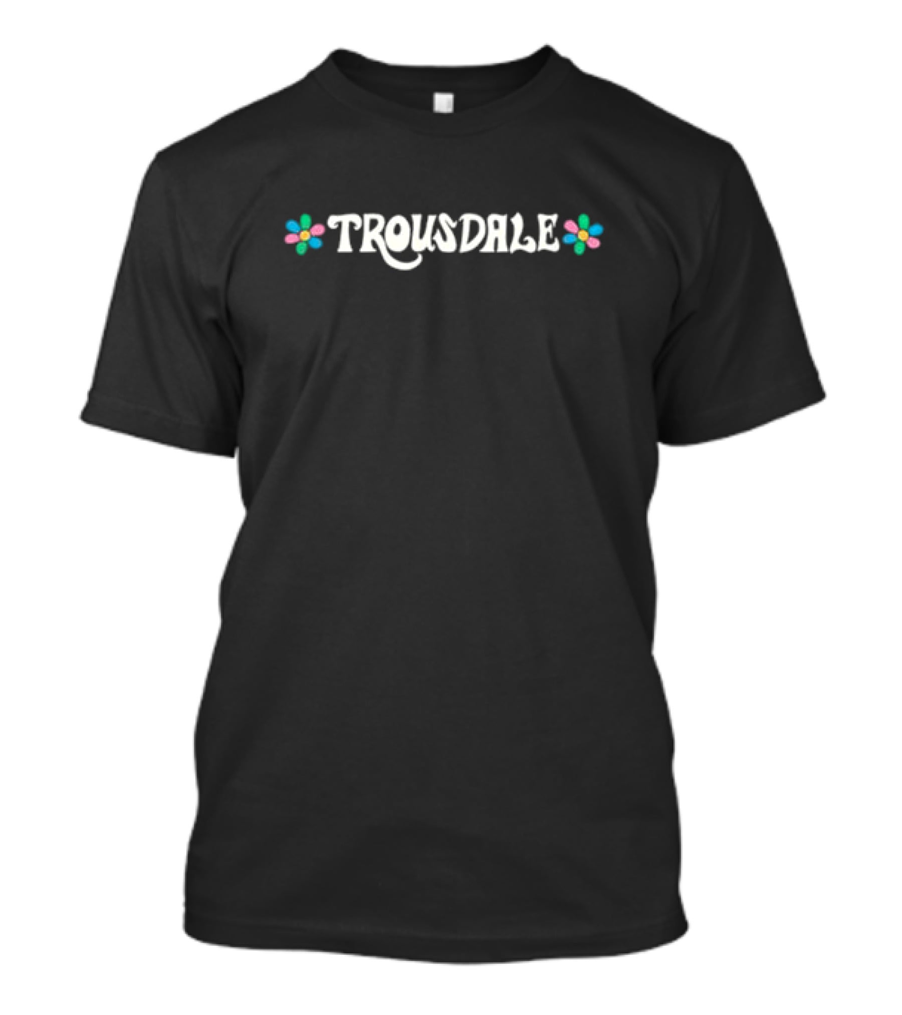 Trousdale Floral Accent Text T-Shirt