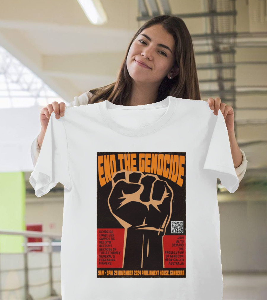 End The Genocide Enablers Cannot Be Held To Account 28 November 2024 Parliament House Canberra Join Us To Demand The Prosecution of Genocide 9AM–3PM